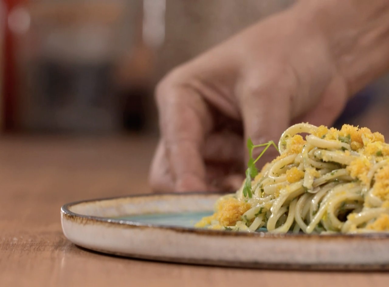 Linguina alla bottarga di muggine