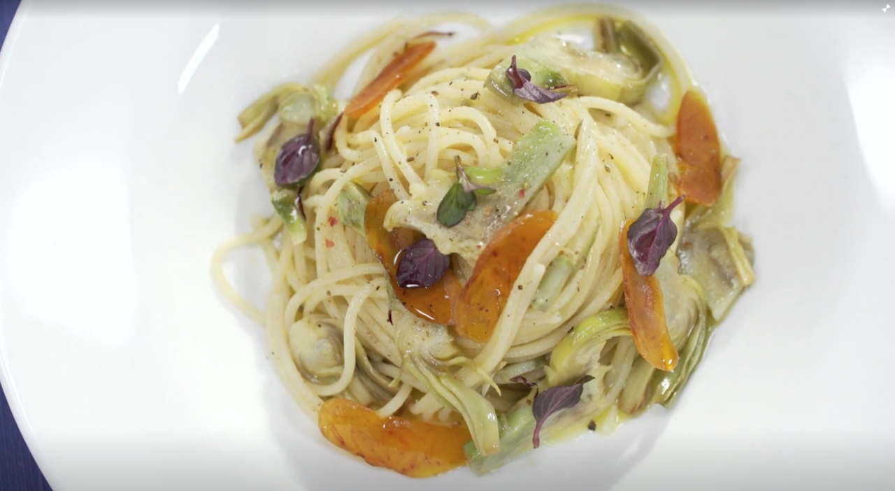 Spaghetti con carciofi