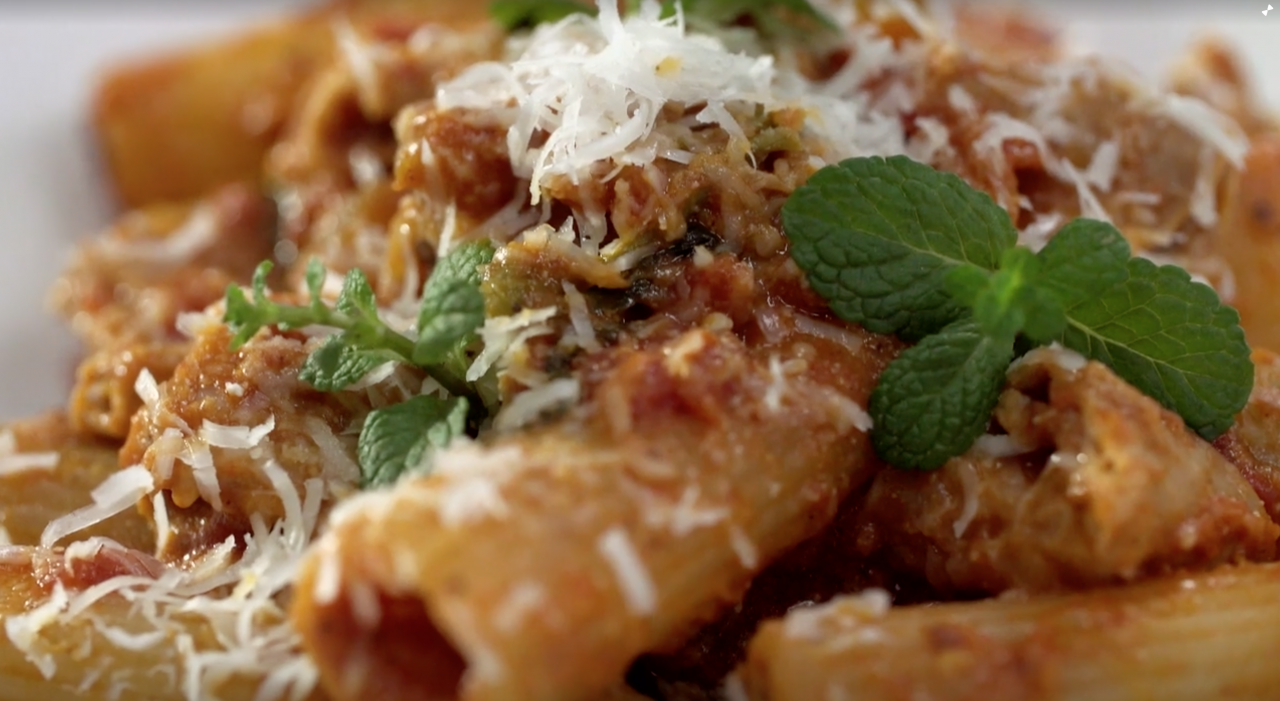 Rigatoni con la pajata