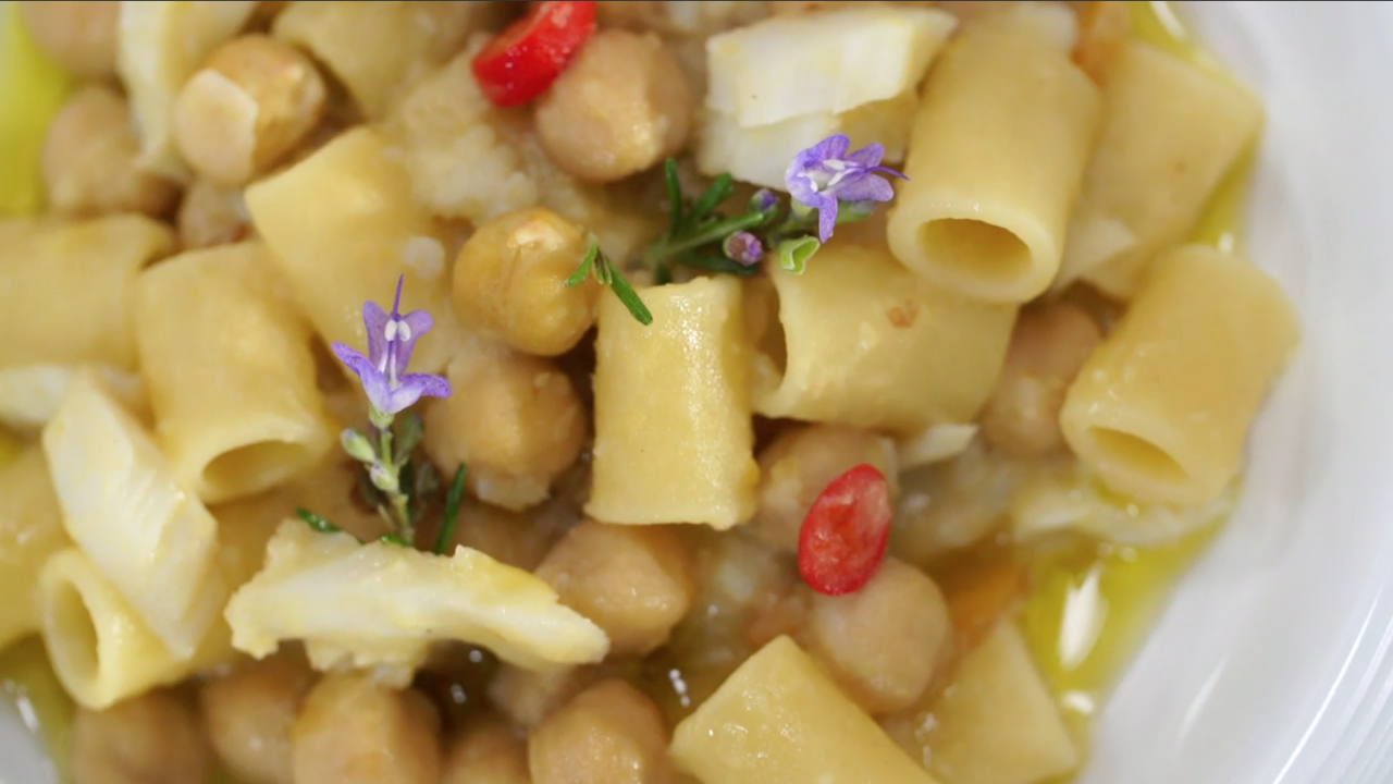Pasta Ceci, Baccalà e Zenzero