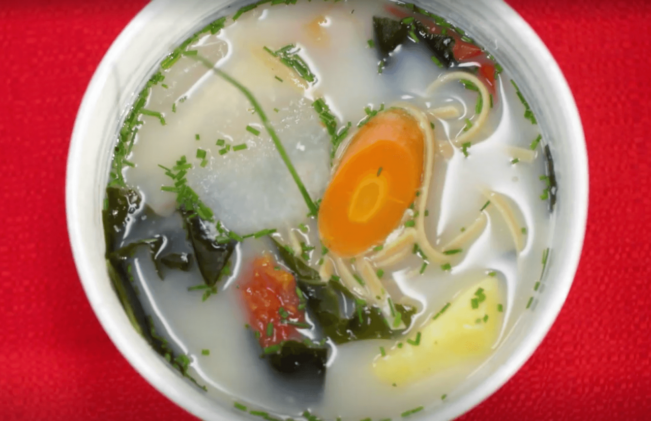 Linguine in stracciatelle di miso