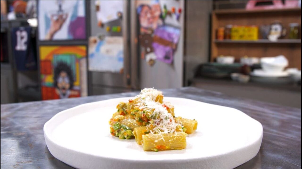 Rigatoni spadellati di verdure