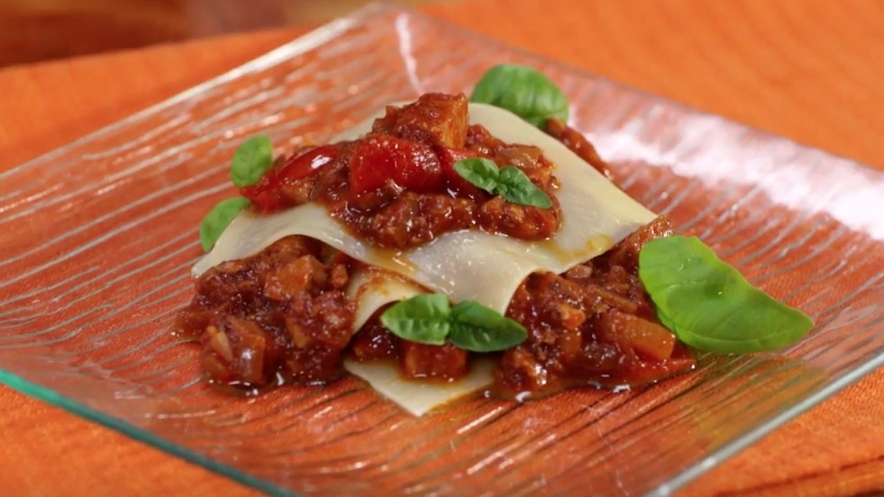 Lasagna aperta con zighinì di spada