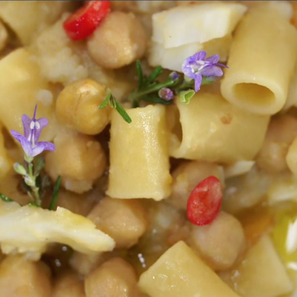 Pasta Ceci, Baccalà e Zenzero