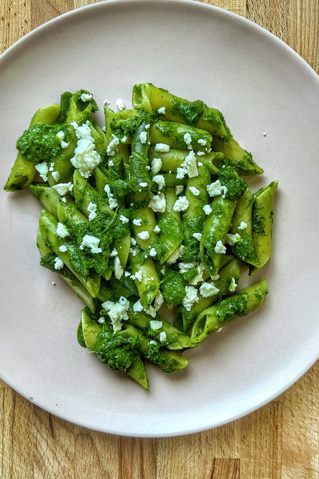 La più liscia al pesto di tenerumi